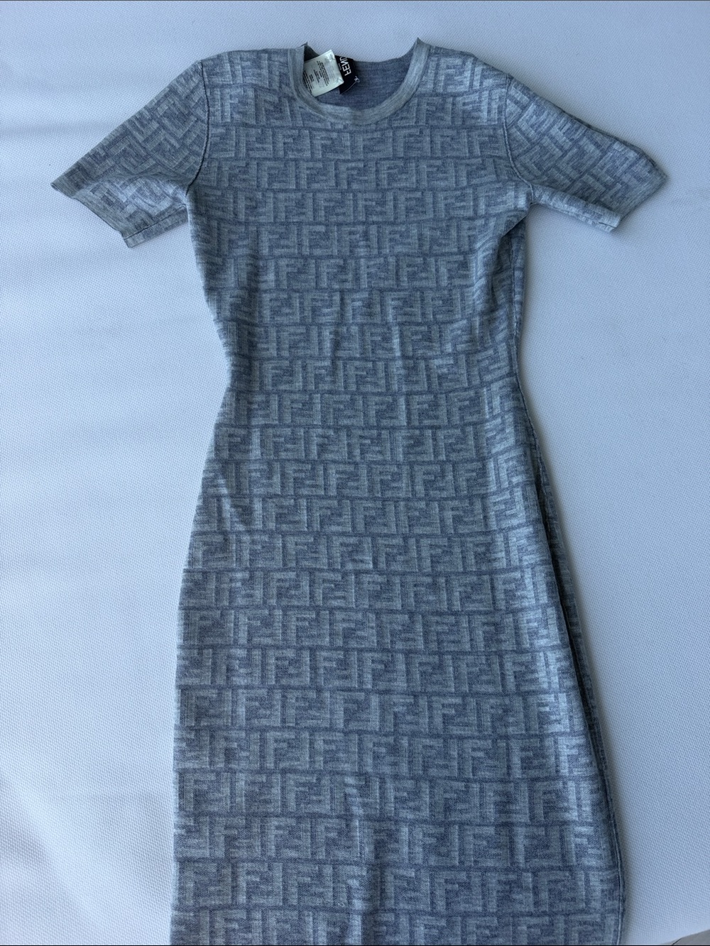 Reversible Monogram Fitted Midi Dress - Picture 2 of 3